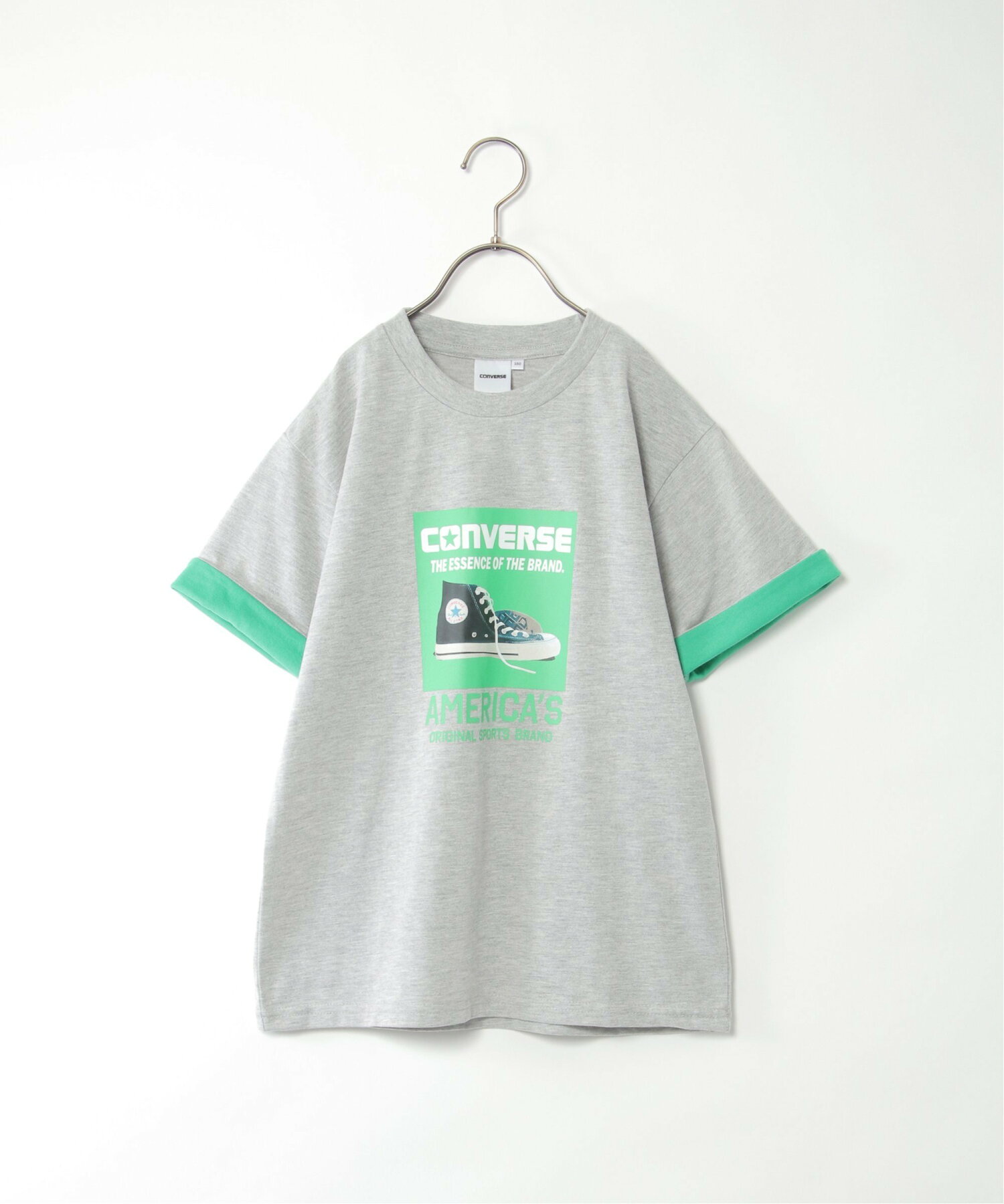 CONVERSE コンバース 袖裏配色Tシャツ(130~160cm)